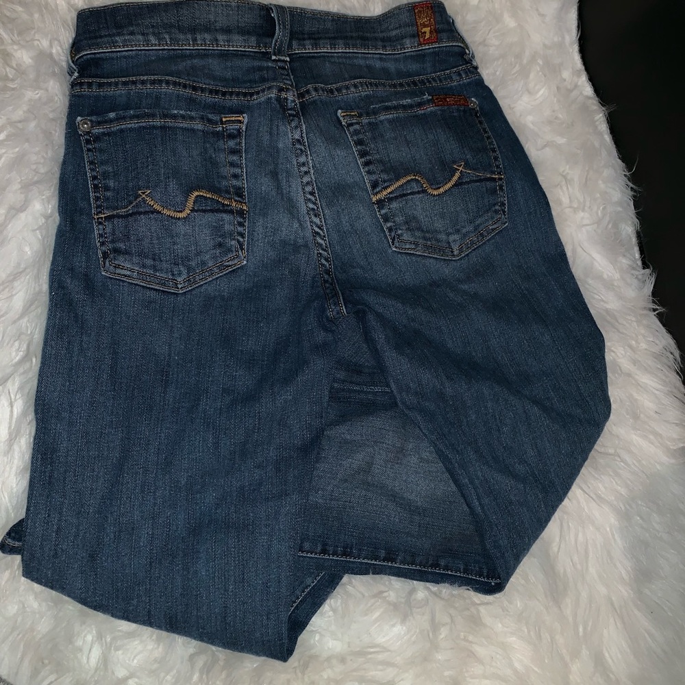 7 For All Mankind Crop Flare Jeans